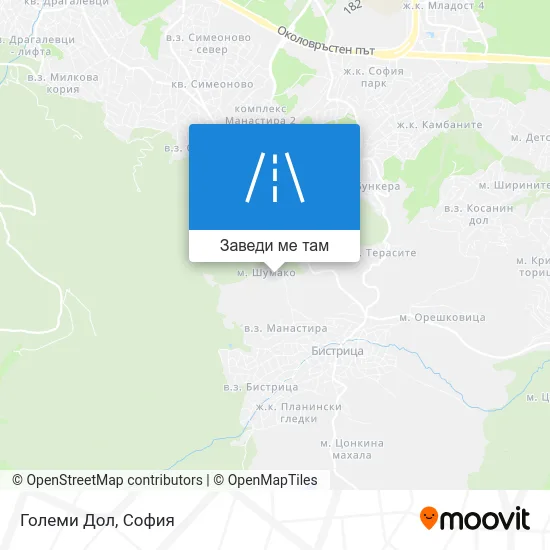 Големи Дол карта