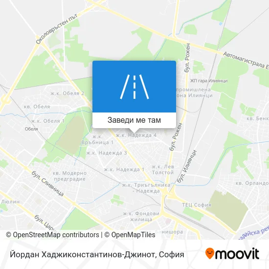 Йордан Хаджиконстантинов-Джинот карта