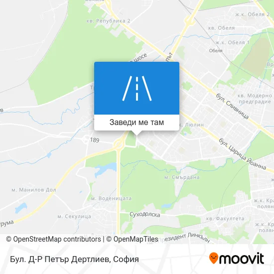 Бул. Д-Р Петър Дертлиев карта