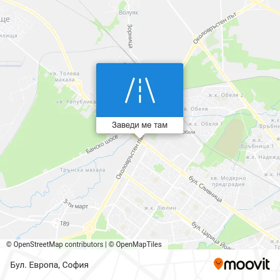 Бул. Европа карта