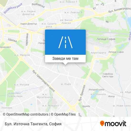 Бул. Източна Тангента карта