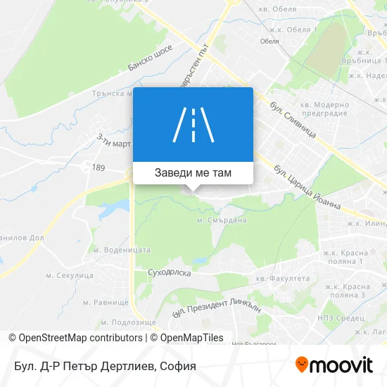 Бул. Д-Р Петър Дертлиев карта