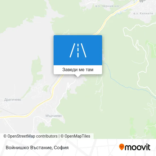 Войнишко Въстание карта