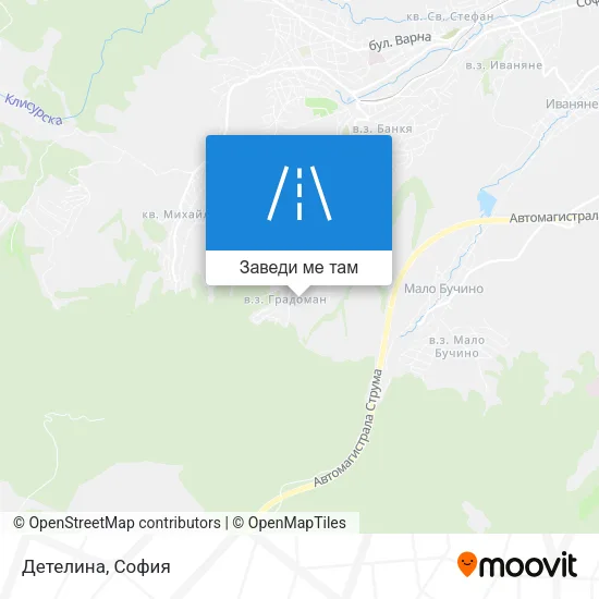 Детелина карта