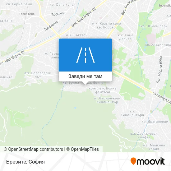 Брезите карта