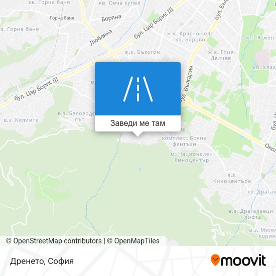 Дренето карта