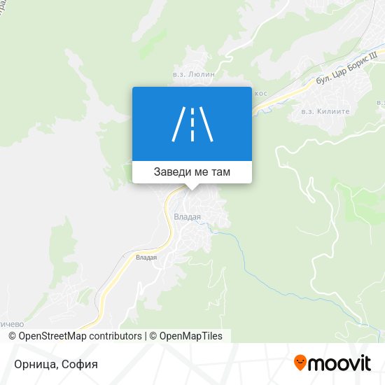 Орница карта