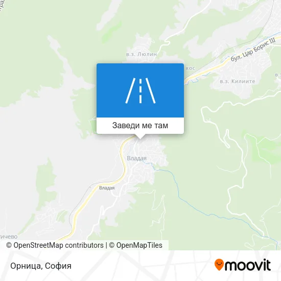 Орница карта