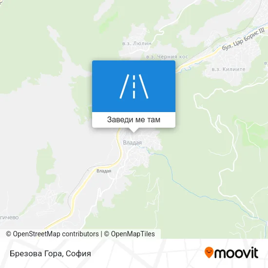 Брезова Гора карта
