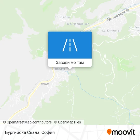 Бургийска Скала карта
