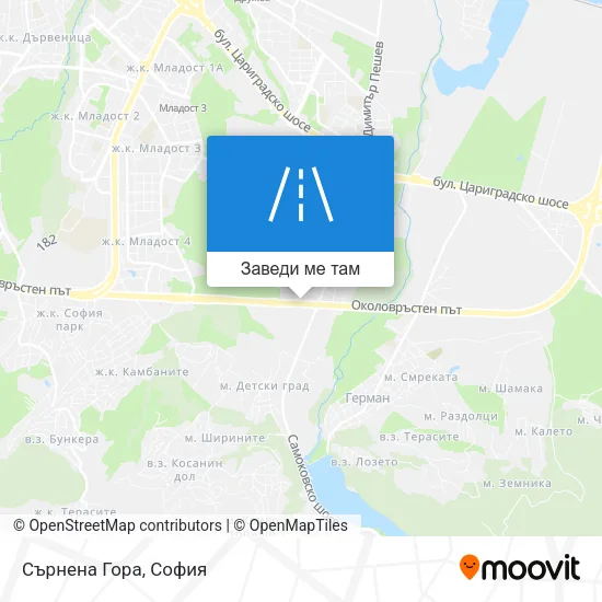 Сърнена Гора карта