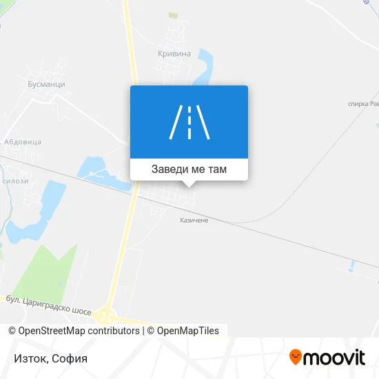 Изток карта