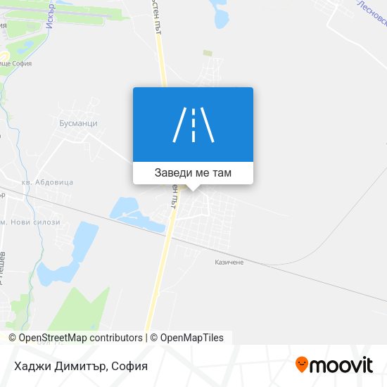 Хаджи Димитър карта
