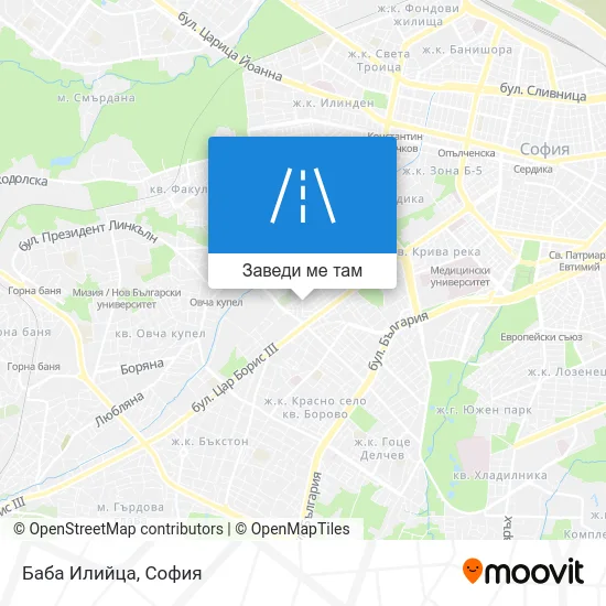 Баба Илийца карта