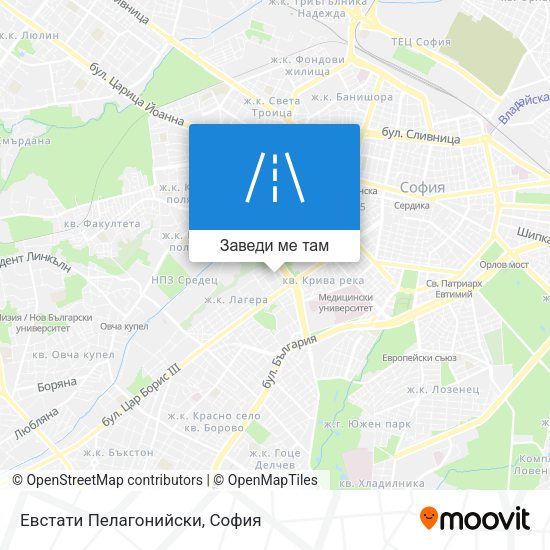 Евстати Пелагонийски карта