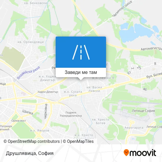 Друшлявица карта