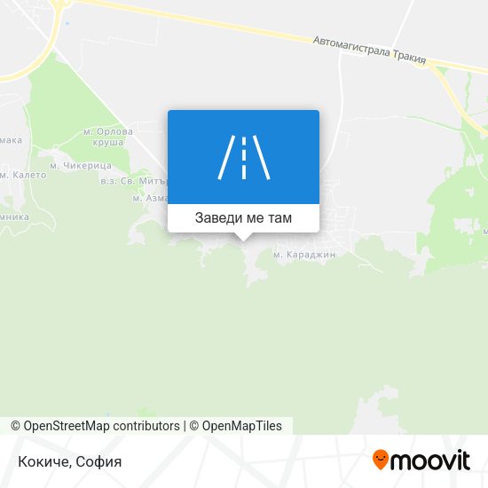 Кокиче карта
