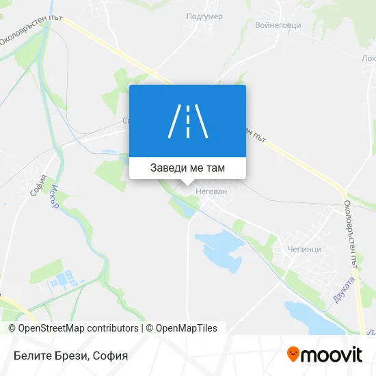 Белите Брези карта