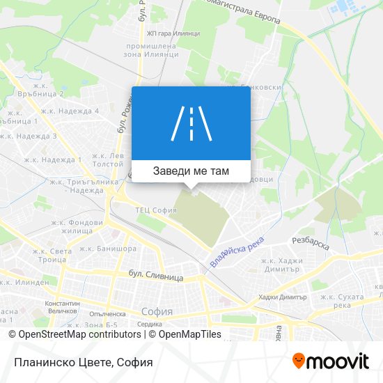 Планинско Цвете карта