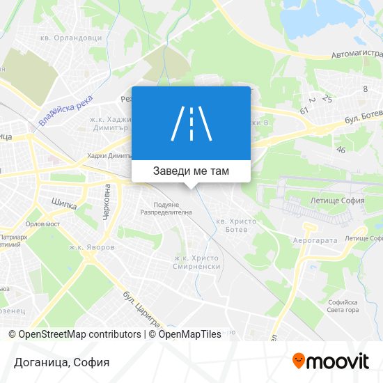 Доганица карта
