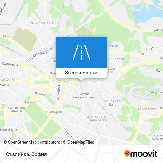 Съзлийка карта