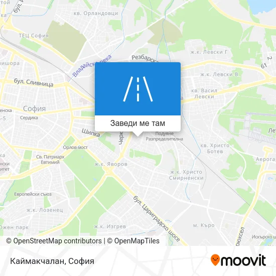 Каймакчалан карта