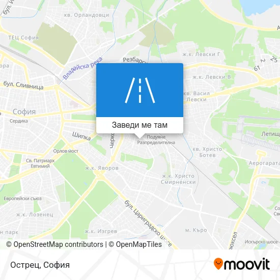 Острец карта
