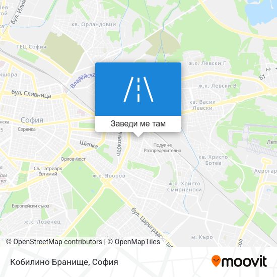 Кобилино Бранище карта