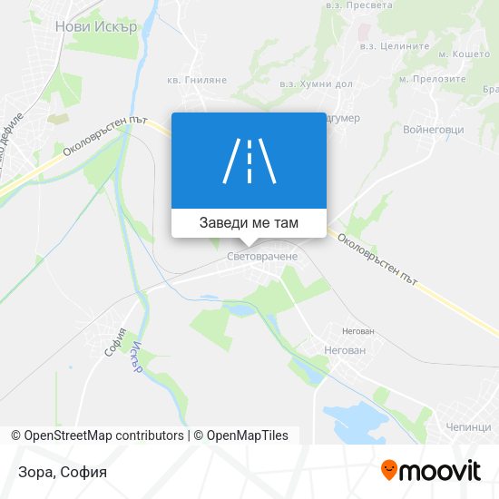 Зора карта
