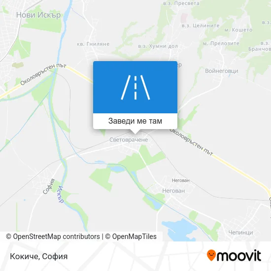 Кокиче карта