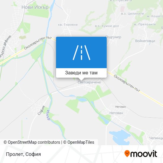 Пролет карта