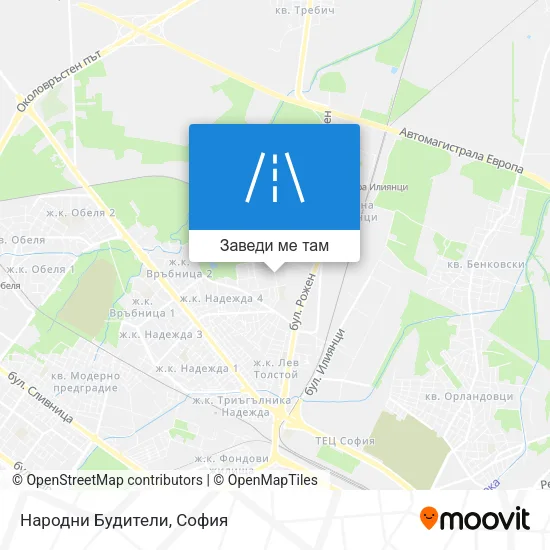 Народни Будители карта