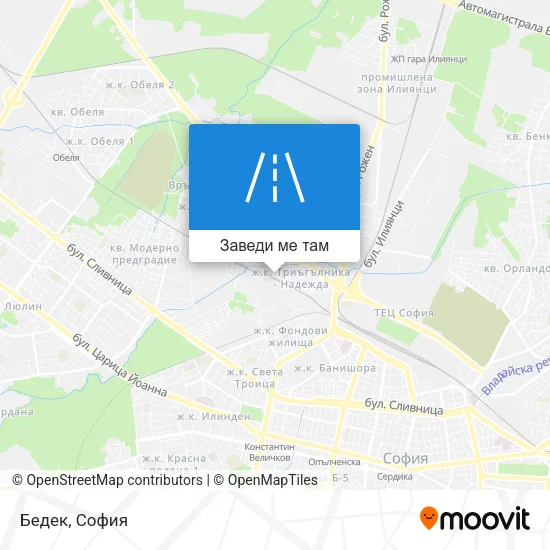 Бедек карта