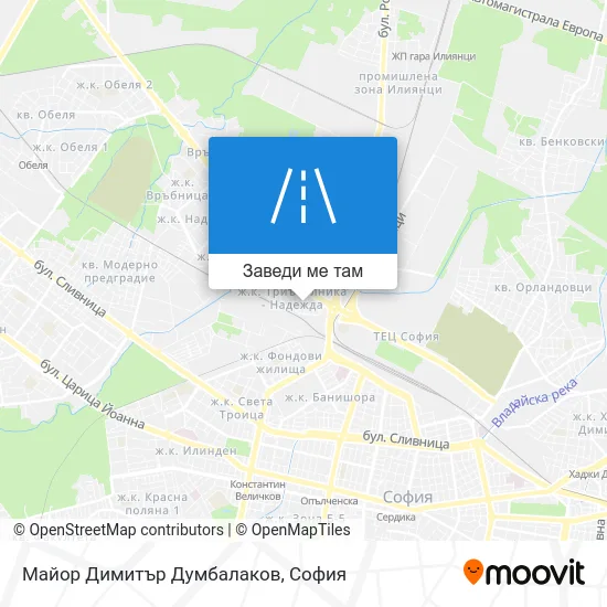 Майор Димитър Думбалаков карта