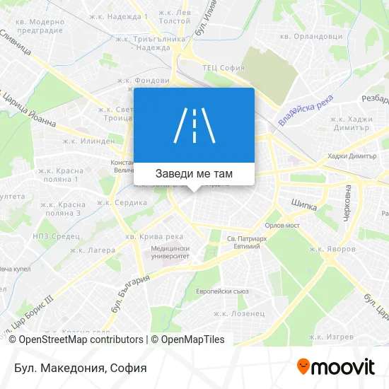 Бул. Македония карта
