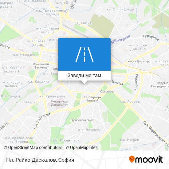 Пл. Райко Даскалов карта