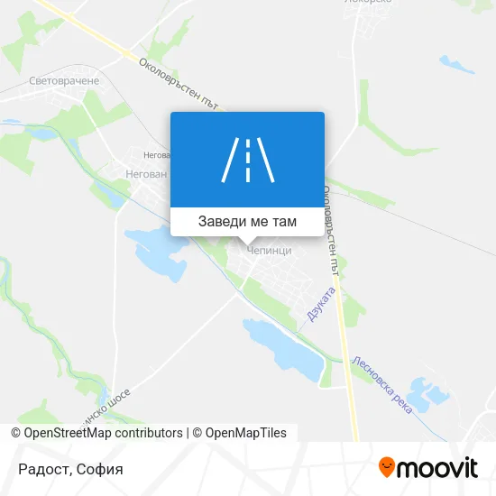 Радост карта