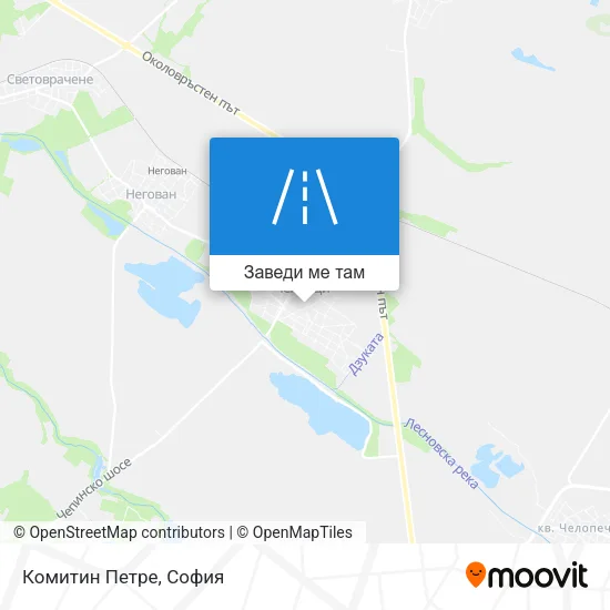 Комитин Петре карта