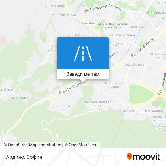 Ардино карта