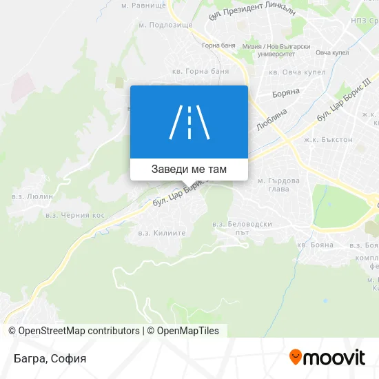 Багра карта