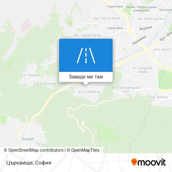 Църквище карта