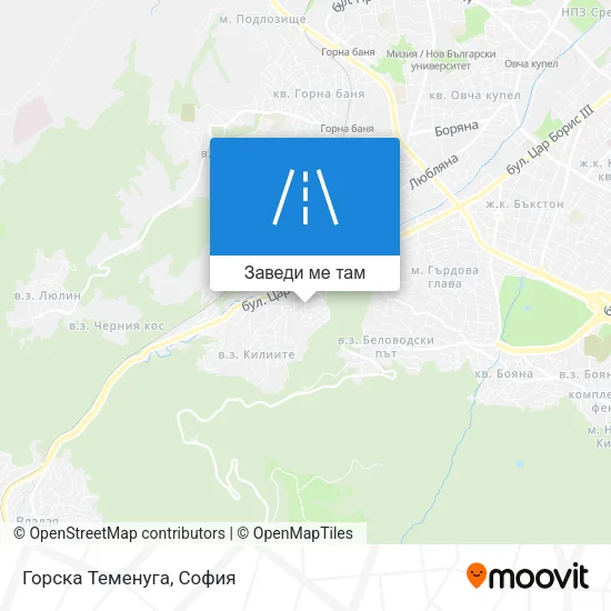 Горска Теменуга карта