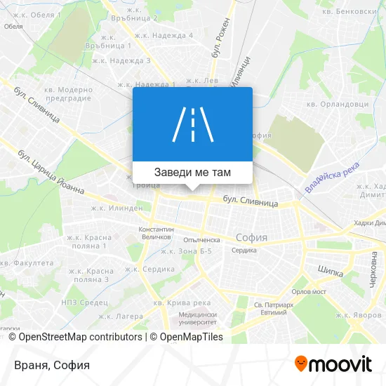 Враня карта