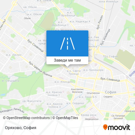 Оряхово карта