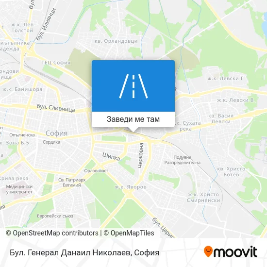 Бул. Генерал Данаил Николаев карта