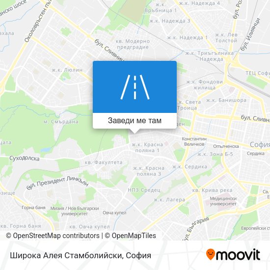 Широка Алея Стамболийски карта