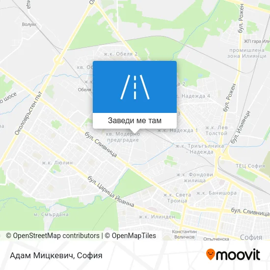 Адам Мицкевич карта