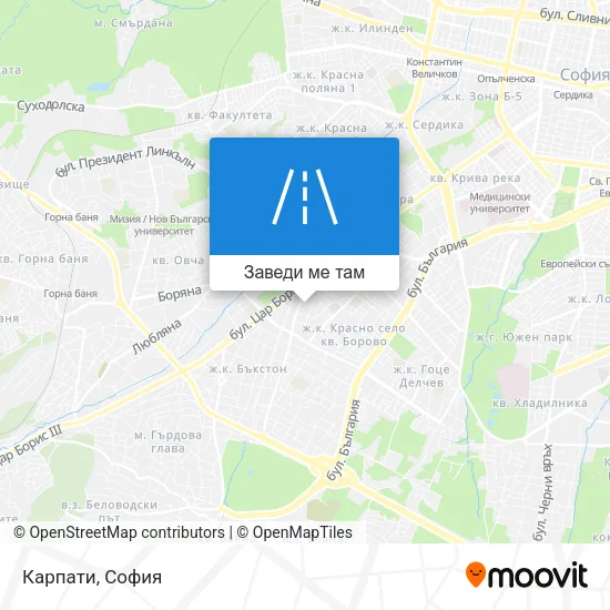 Карпати карта