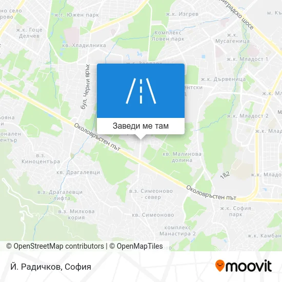 Й. Радичков карта