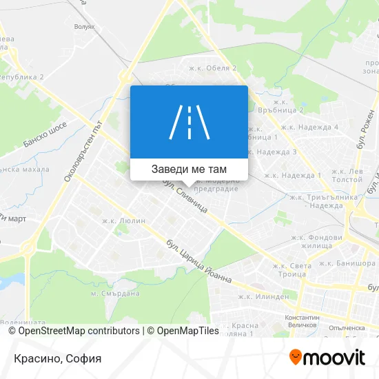 Красино карта